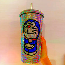 Load image into Gallery viewer, Cartoon Rhinestone Thermal Cup (475ml)
