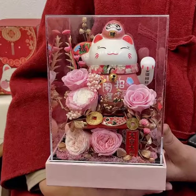 Lucky Cat Forever Flower Box