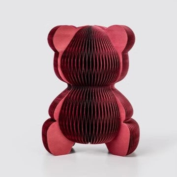 LUCKYSCENE Paper Foldable Teddy Bear