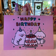 Load image into Gallery viewer, Birthday Greeting Card (Puppy with Cake)
